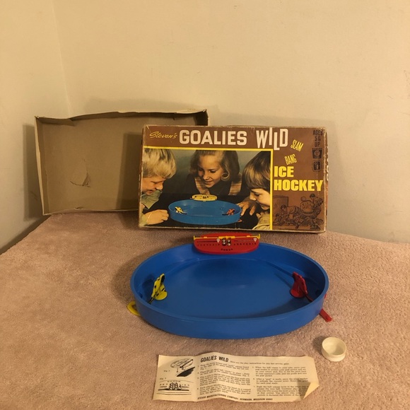 Vintage 1971 Steven’s Goalies Wild Ice Hockey Game #575 Complete W/Instructions